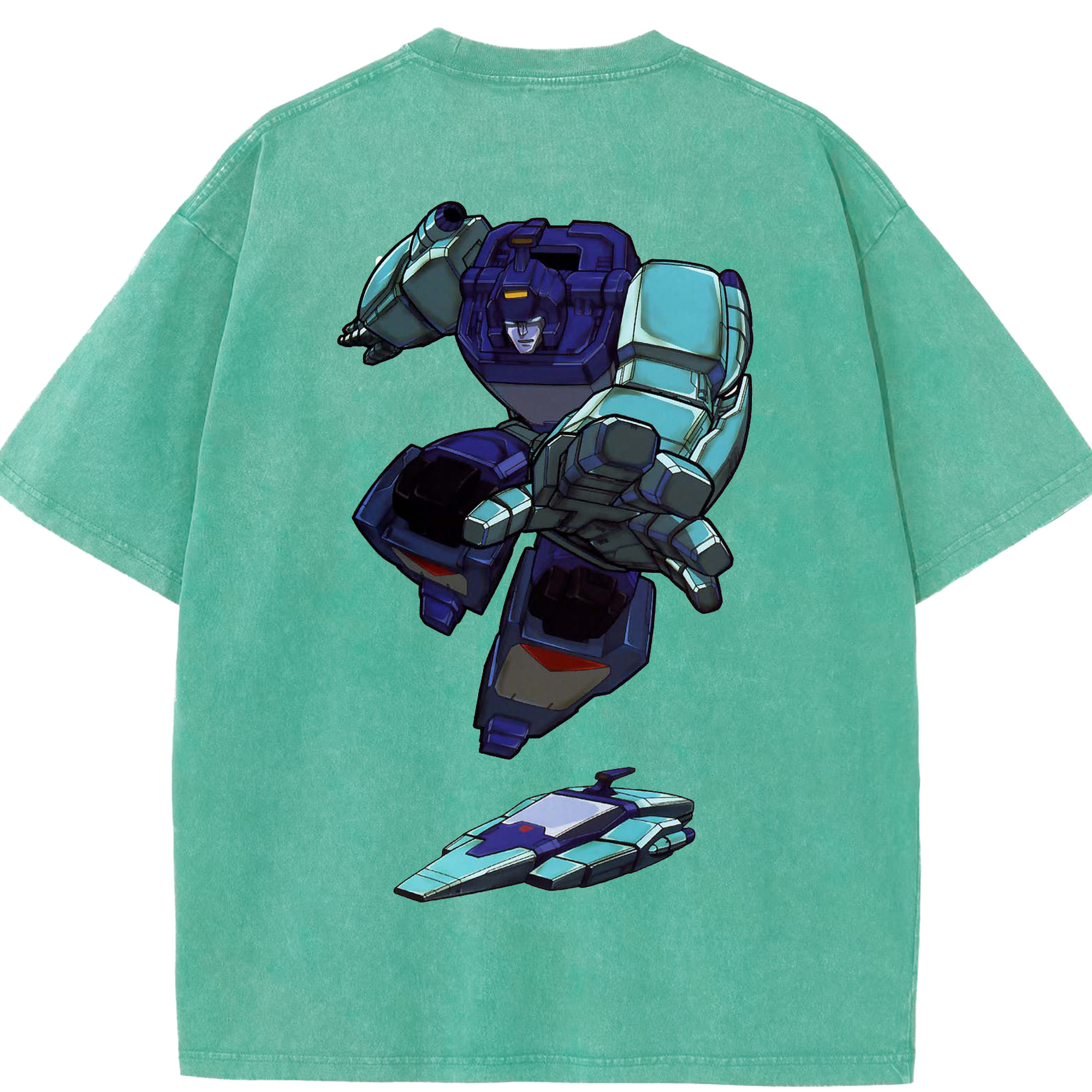 （画像用）  綿100% ヴィンテージ風 半袖Tシャツ（背面プリント）